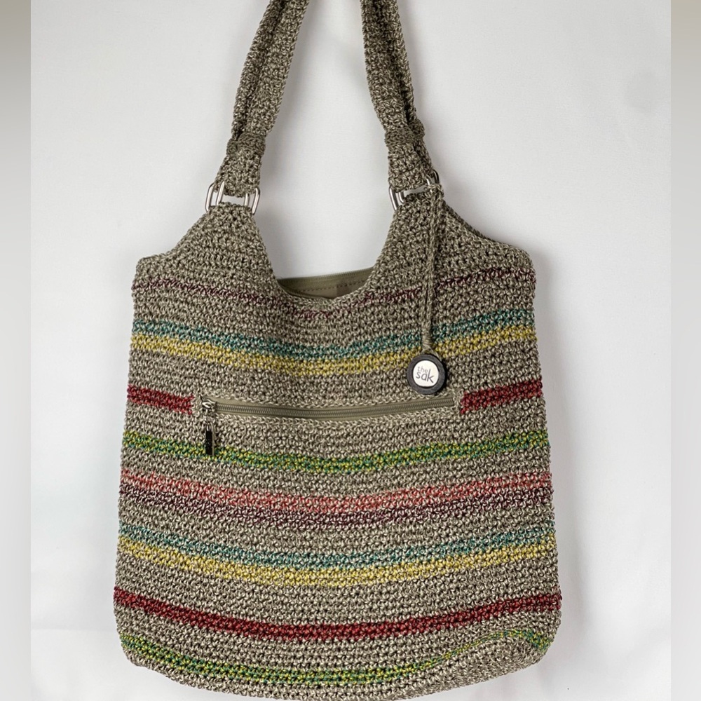 NEW | The Sak | Voyager Crochet Multicolored Striped Handbag | Belle Tote Bag